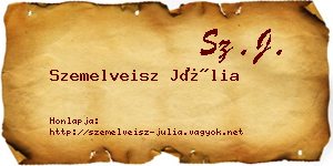 Szemelveisz Júlia névjegykártya